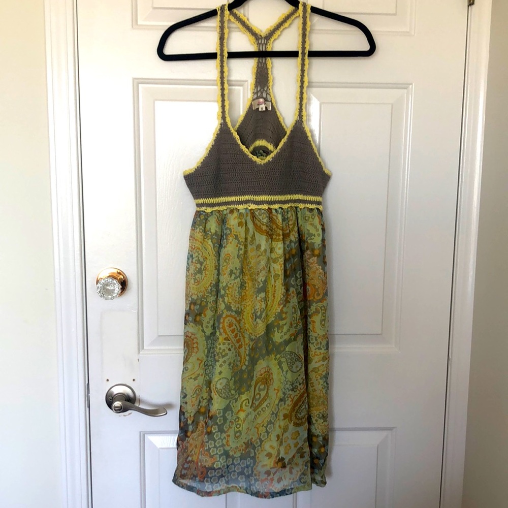 Green & Yellow Summer Dress